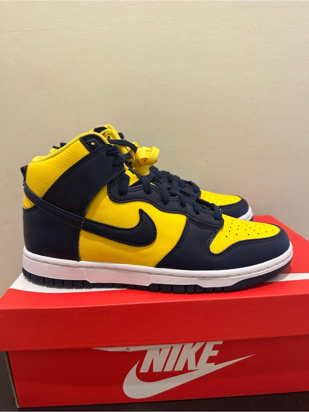 NIB Men  Nike Dunk High Michigan HF3143 700